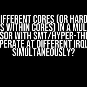 Can Different Cores (or Hardware Threads within Cores) in a Multi-Core Processor with SMT/Hyper-Threading Operate at Different IRQLs Simultaneously?