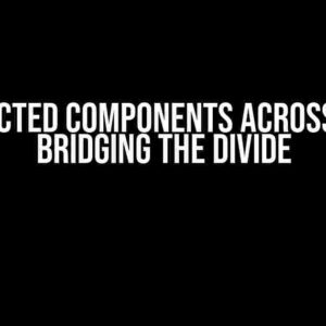 Connected Components Across Gaps: Bridging the Divide