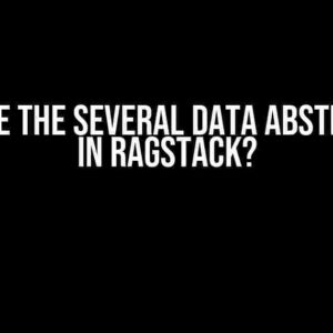 What are the several data abstractions in RAGStack?